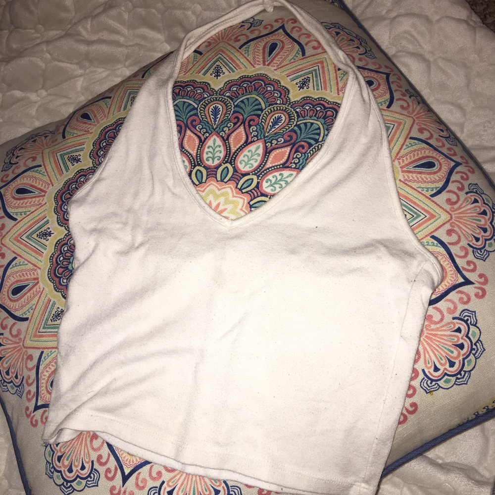 BRANDY MELVILLE white crop tank top size small